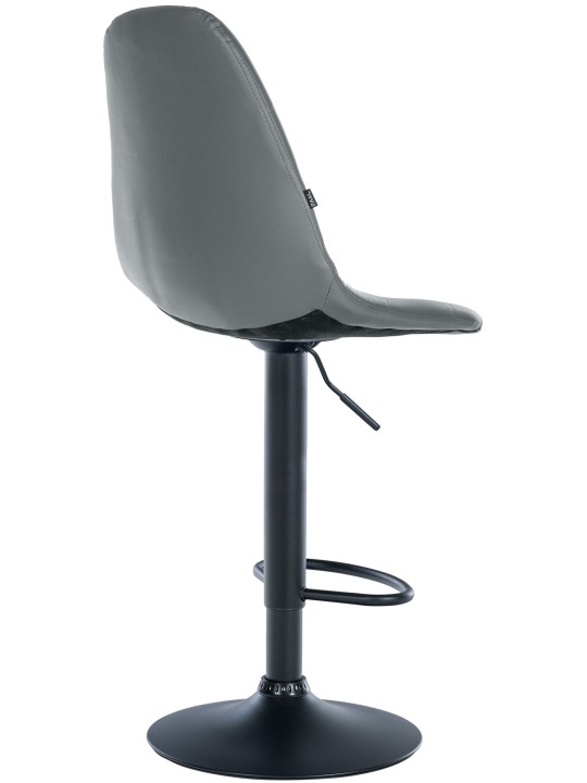 Tabouret de bar Elmore simili cuir B, gris Tabouret de bar Elmore simili cuir B, gris