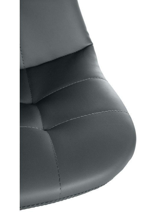 Tabouret de bar Elmore simili cuir B, gris Tabouret de bar Elmore simili cuir B, gris