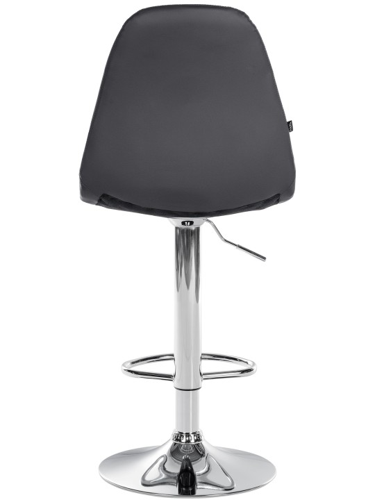 Tabouret de bar Elmore simili cuir C, noir