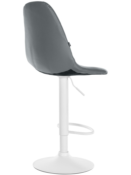 Tabouret de bar Elmore simili cuir W, gris Tabouret de bar Elmore simili cuir W, gris