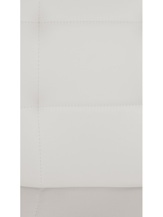 Tabouret de bar Elmore simili cuir W, blanc