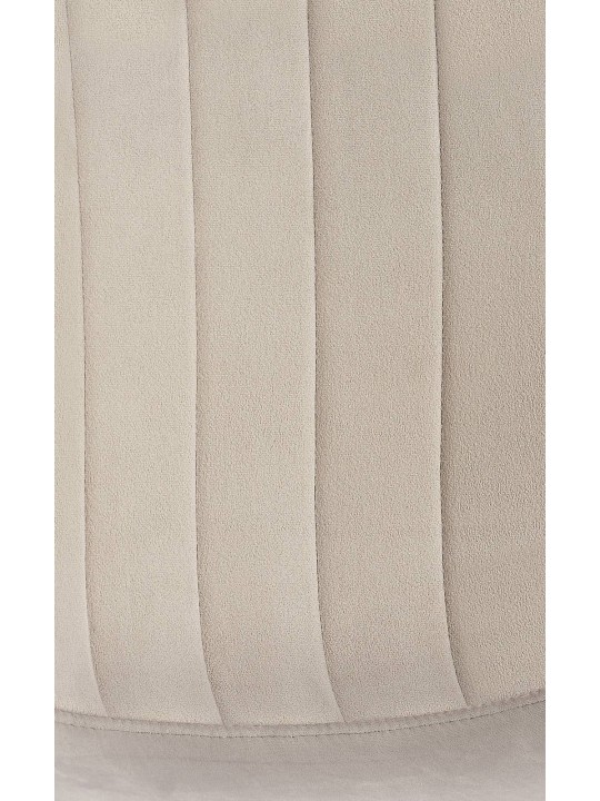 Lot de 4 chaises de salle à manger Baxter velours, gris