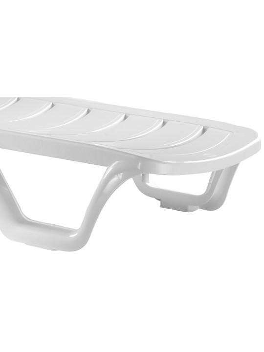 Lot de 10 bains de soleil Bahama, blanc Lot de 10 bains de soleil Bahama, blanc