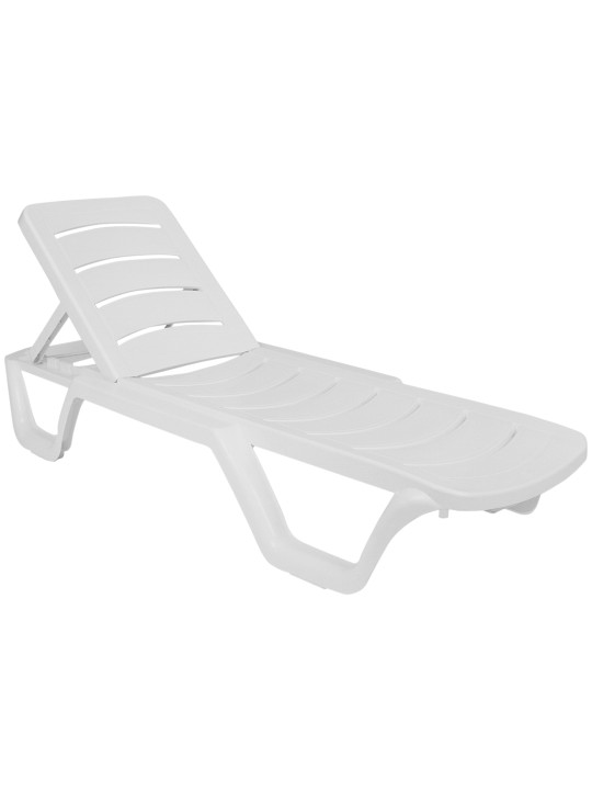 Lot de 10 bains de soleil Bahama, blanc Lot de 10 bains de soleil Bahama, blanc