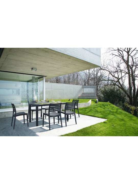 Chaise Ares, gris foncé