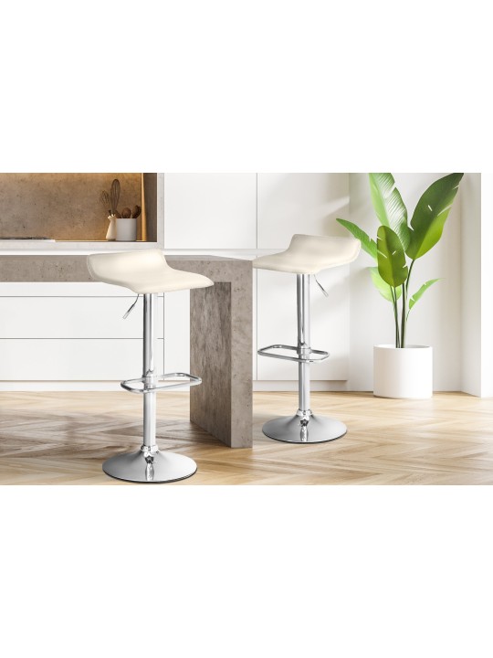 Tabouret de bar DYN, crème