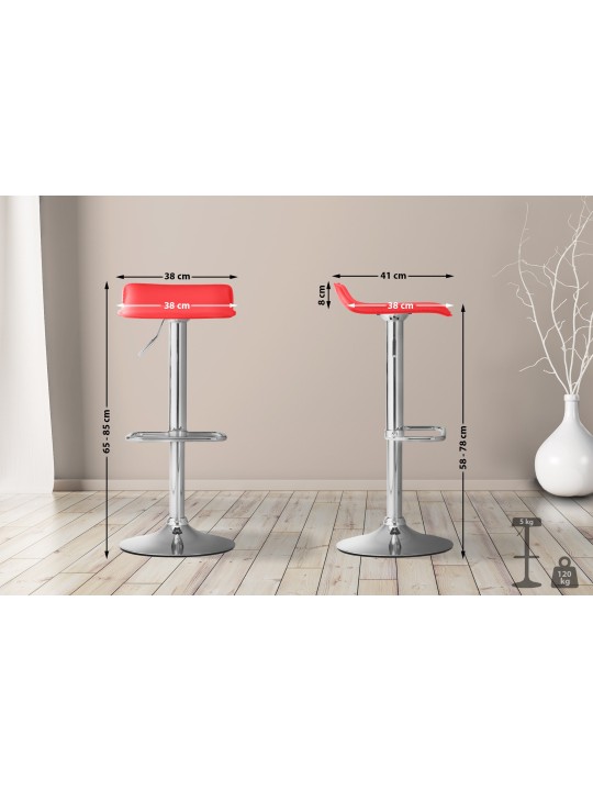 Tabouret de bar DYN, rouge Tabouret de bar DYN, rouge