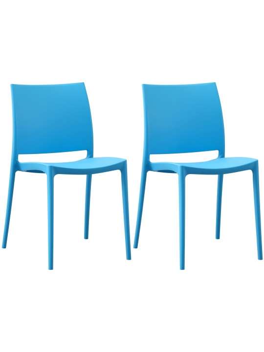 Lot de 2 chaises Meton, bleu