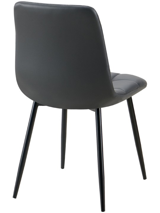 Lot de 4 chaises de salle à manger Antibes simili cuir, noir Lot de 4 chaises de salle à manger Antibes simili cuir, noir