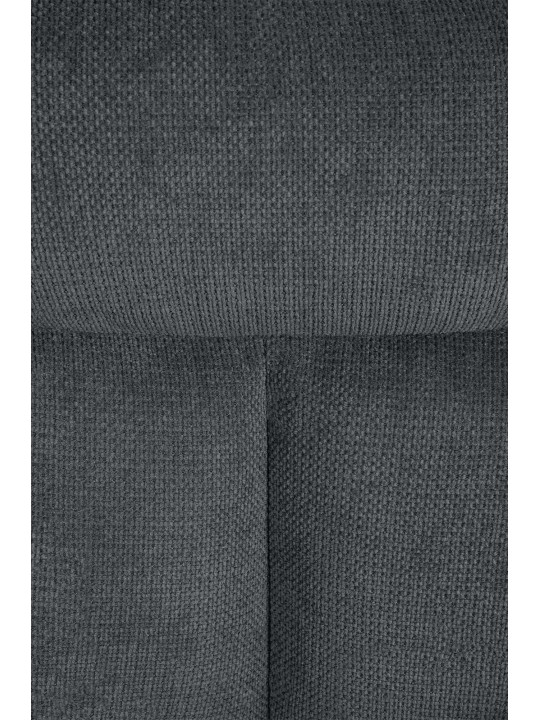 Chaise de salle à manger Vilas tissu, gris foncé