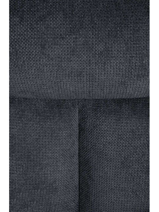 Chaise de salle à manger Vilas tissu, noir