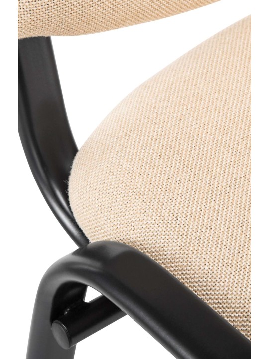 Chaise visiteur Ken tissu, crème Chaise visiteur Ken tissu, crème