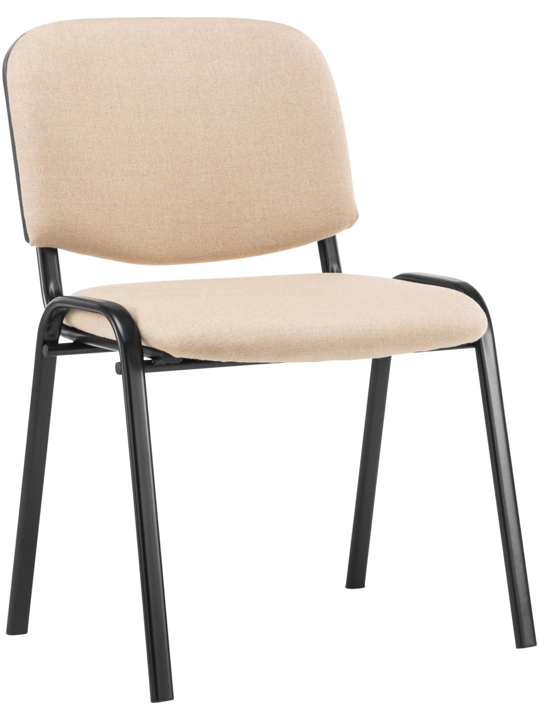 Chaise visiteur Ken tissu, crème