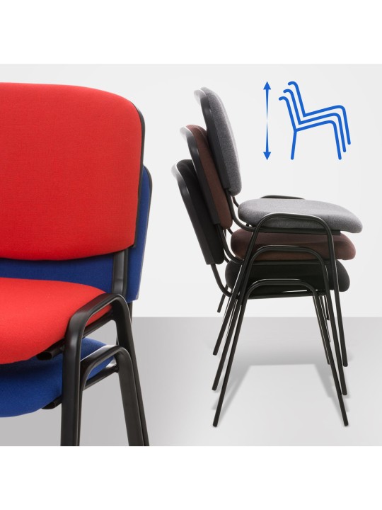 Chaise visiteur Ken tissu, crème Chaise visiteur Ken tissu, crème