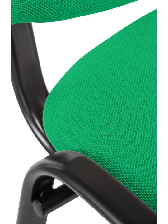 Chaise visiteur Ken tissu, vert