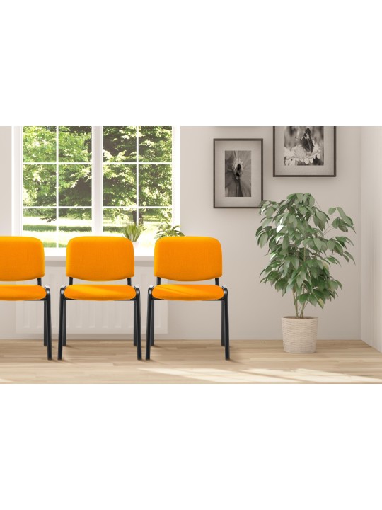Chaise visiteur Ken tissu, orange Chaise visiteur Ken tissu, orange