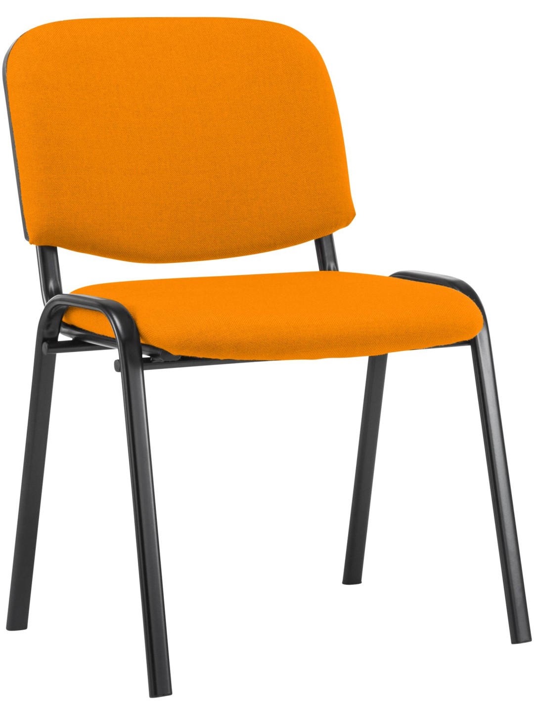 Chaise visiteur Ken tissu, orange