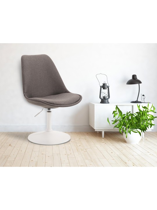 Chaise Maverick W tissu, gris foncé