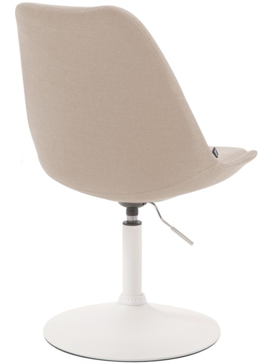 Chaise Maverick W tissu, crème