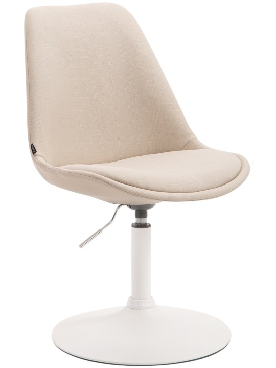 Chaise Maverick W tissu, crème