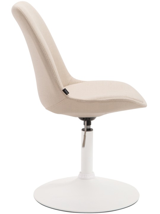 Chaise Maverick W tissu, crème