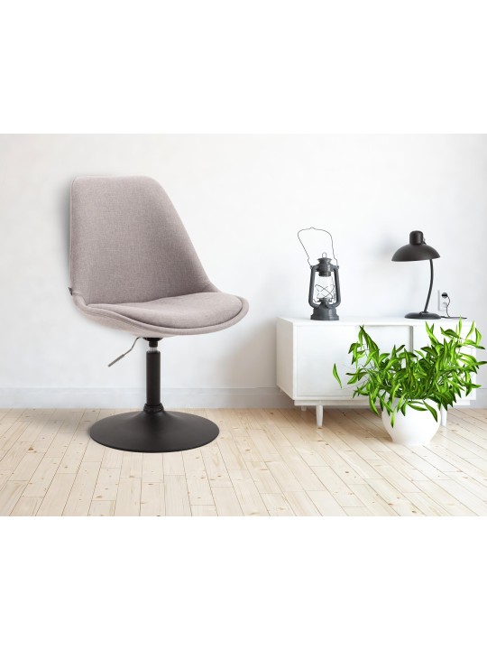 Chaise Maverick B en tissu, gris