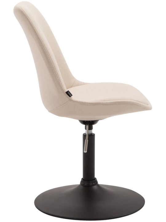 Chaise Maverick B en tissu, crème