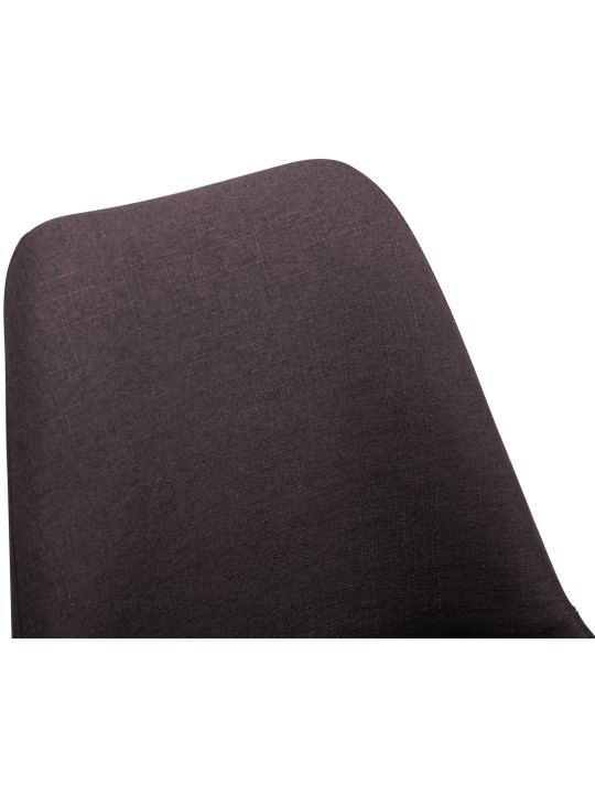 Chaise Maverick B en tissu, brun