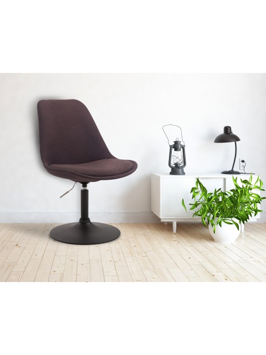 Chaise Maverick B en tissu, brun