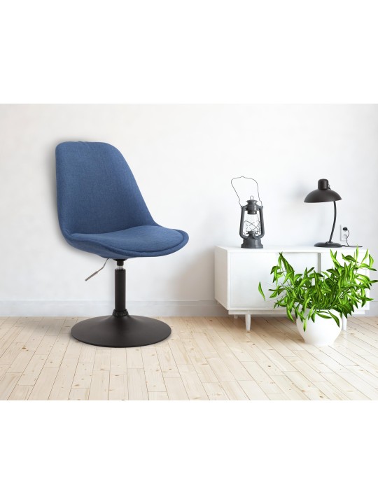 Chaise Maverick B en tissu, bleu