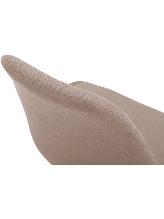 Chaise Maverick C en tissu, taupe