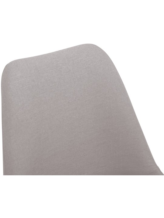 Chaise Maverick C en tissu, gris