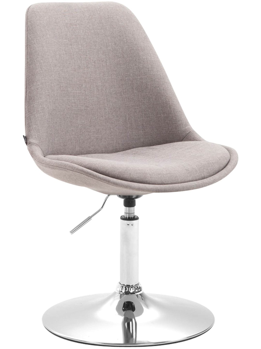Chaise Maverick C en tissu, gris