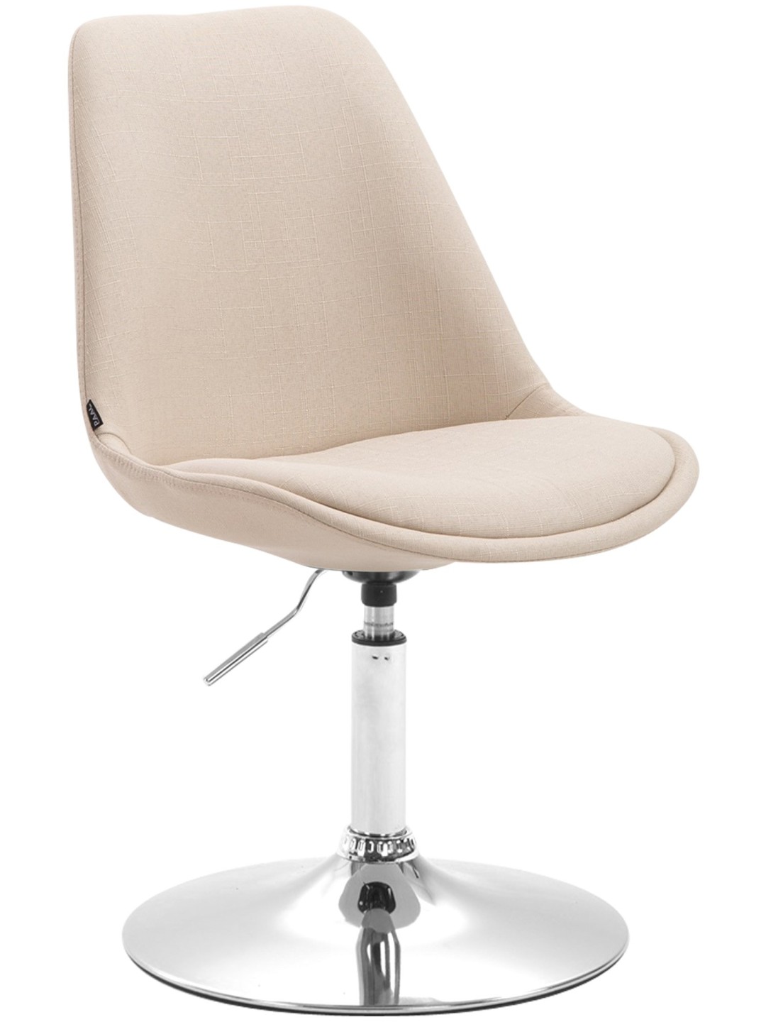 Chaise Maverick C en tissu, crème