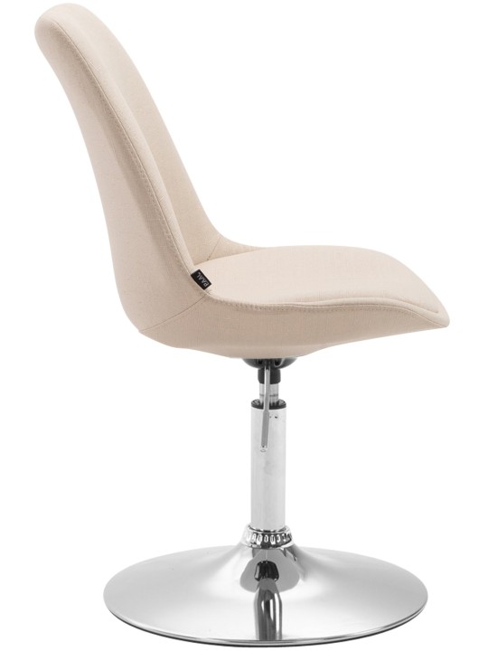 Chaise Maverick C en tissu, crème