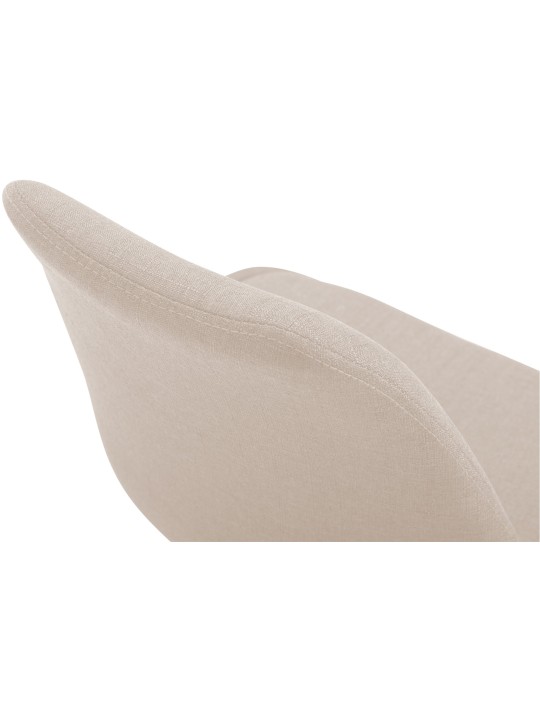 Chaise Maverick C en tissu, crème
