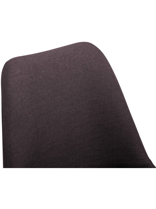 Chaise Maverick C en tissu, brun