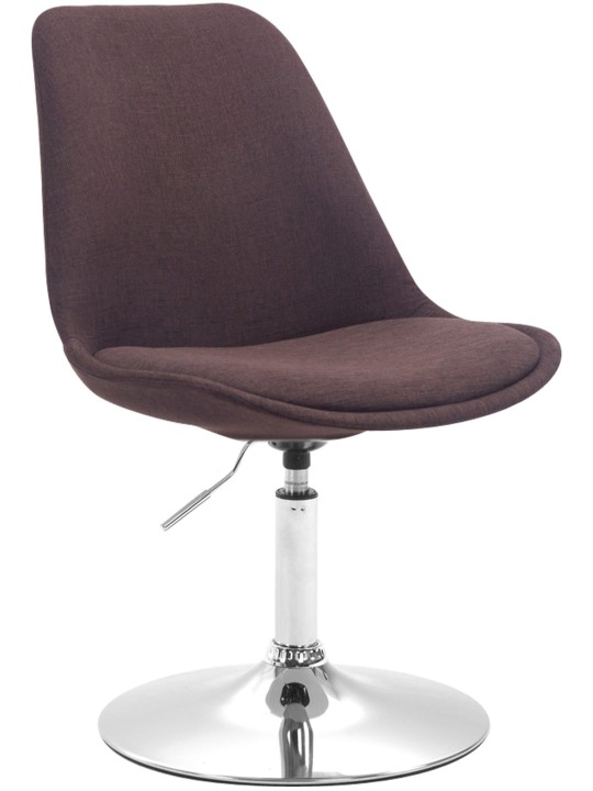 Chaise Maverick C en tissu, brun