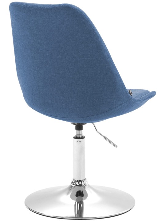 Chaise Maverick C en tissu, bleu