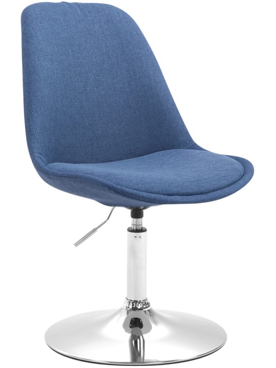 Chaise Maverick C en tissu, bleu