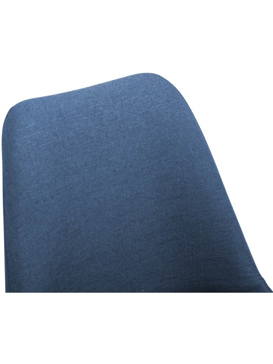 Chaise Maverick C en tissu, bleu