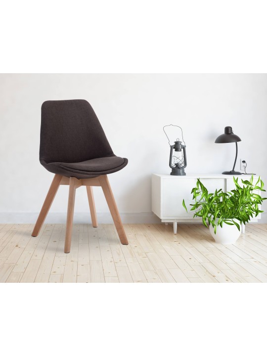 Chaise visiteur Borneo V2 Natura tissu, gris foncé Chaise visiteur Borneo V2 Natura tissu, gris foncé