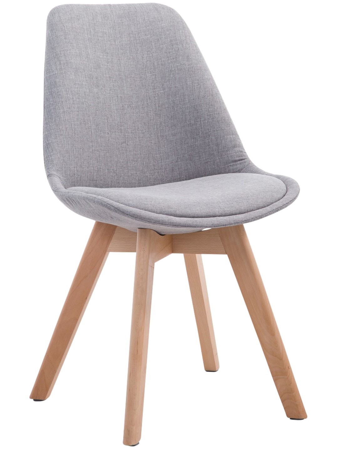 Chaise visiteur Borneo V2 Natura tissu, gris