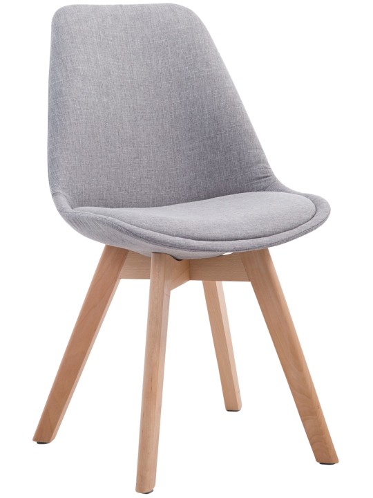 Chaise visiteur Borneo V2 Natura tissu, gris Chaise visiteur Borneo V2 Natura tissu, gris