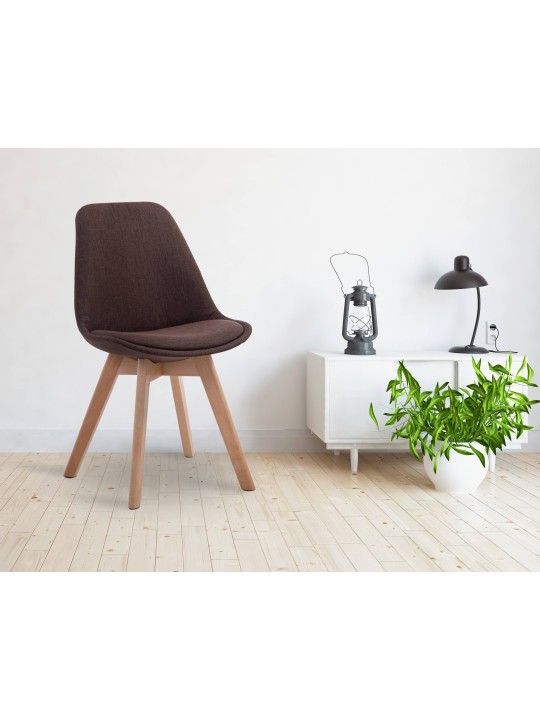 Chaise visiteur Borneo V2 Natura tissu, brun Chaise visiteur Borneo V2 Natura tissu, brun