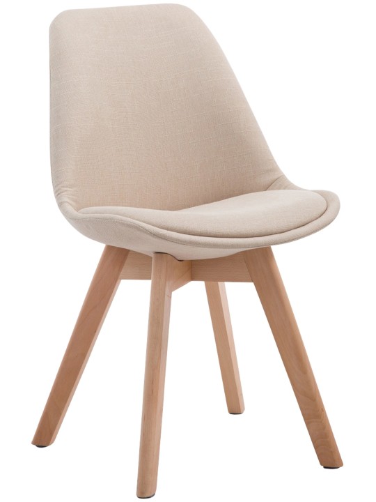 Chaise visiteur Borneo V2 Natura tissu, crème Chaise visiteur Borneo V2 Natura tissu, crème