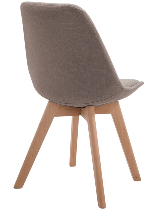 Chaise visiteur Borneo V2 Natura tissu, taupe