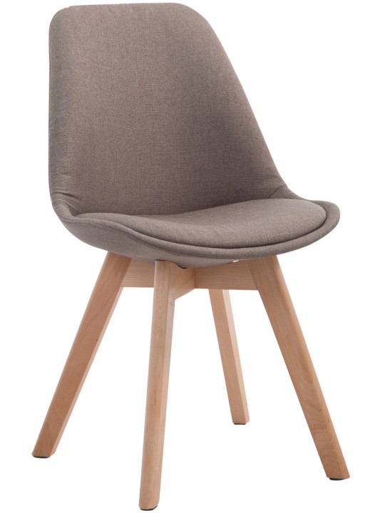 Chaise visiteur Borneo V2 Natura tissu, taupe