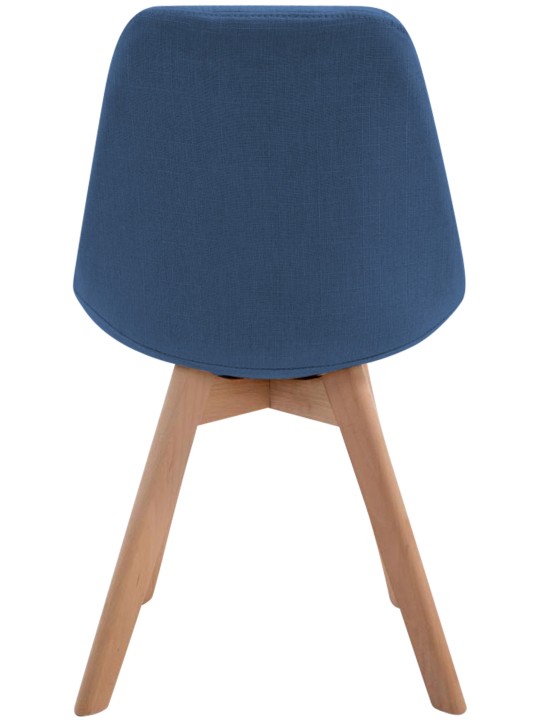 Chaise visiteur Borneo V2 Natura tissu, bleu