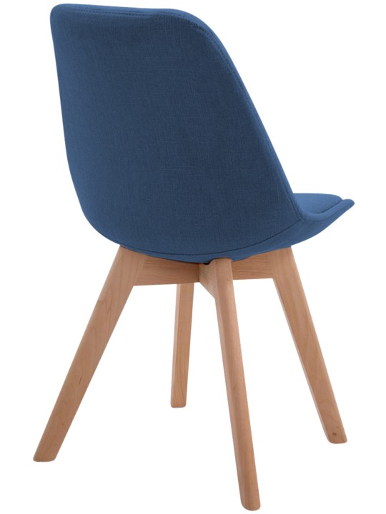 Chaise visiteur Borneo V2 Natura tissu, bleu